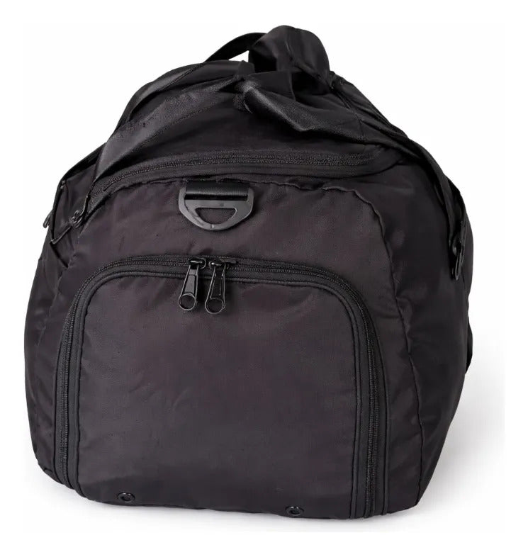 Maleta Sport Lluvia Negro Con Blanco De Viaje Amplia