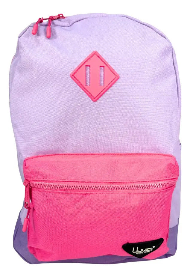 Mochila Juvenil Marca Lluvia Lila Rosa