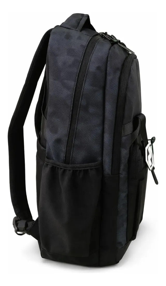 Mochila Lluviajuvenil Negra Camuflaje Gris Antirrobo Espalda
