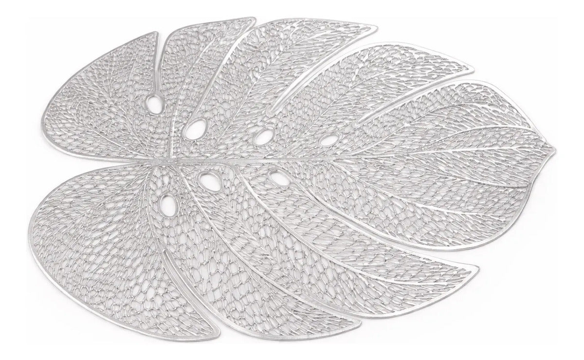 Manteles Individuales 6 Piezas Diseño Hoja Tropical Moderno