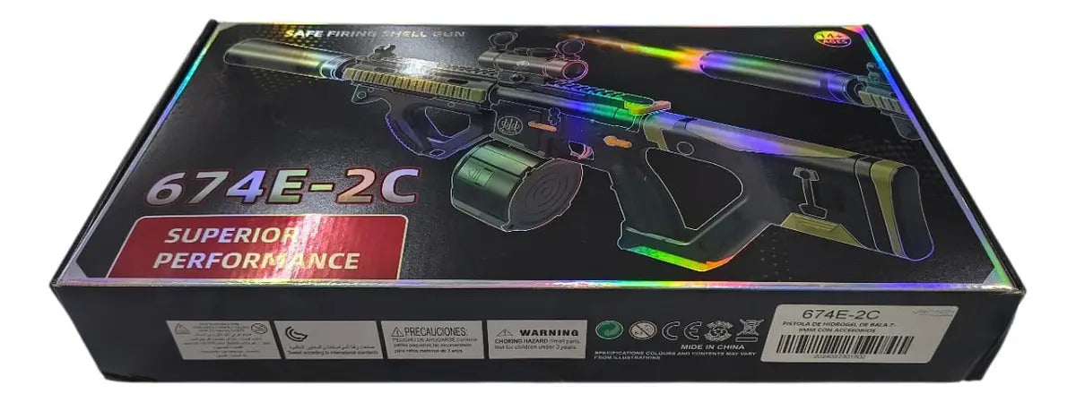 Pistola Candy Toys 674e 2c Con 50,000 Balas De Gel