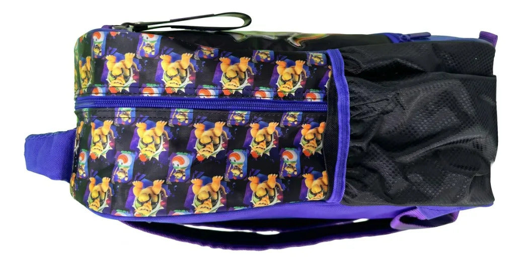 Mochila Primaria Ruz Bowser Super Mario Bros Color Azul
