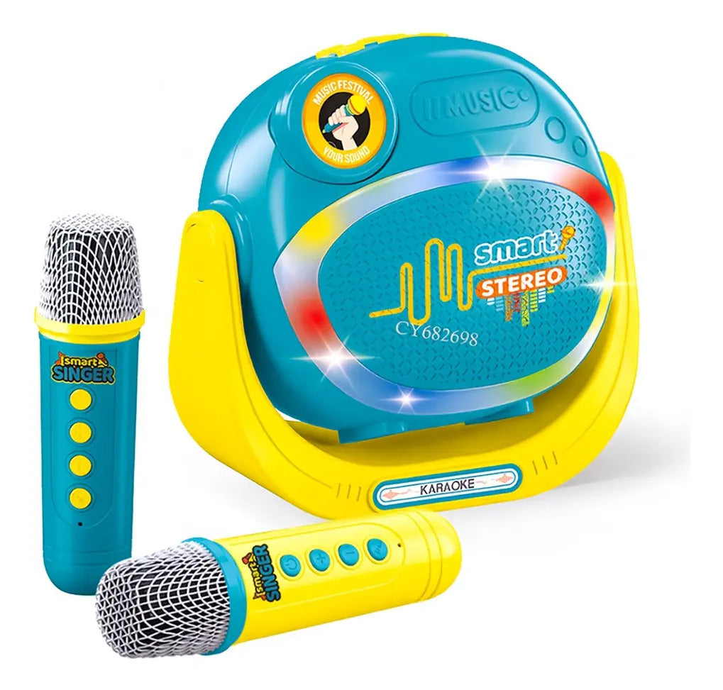 Micrófono Bluetooth Infantil Candy Toys Con Bocina Led
