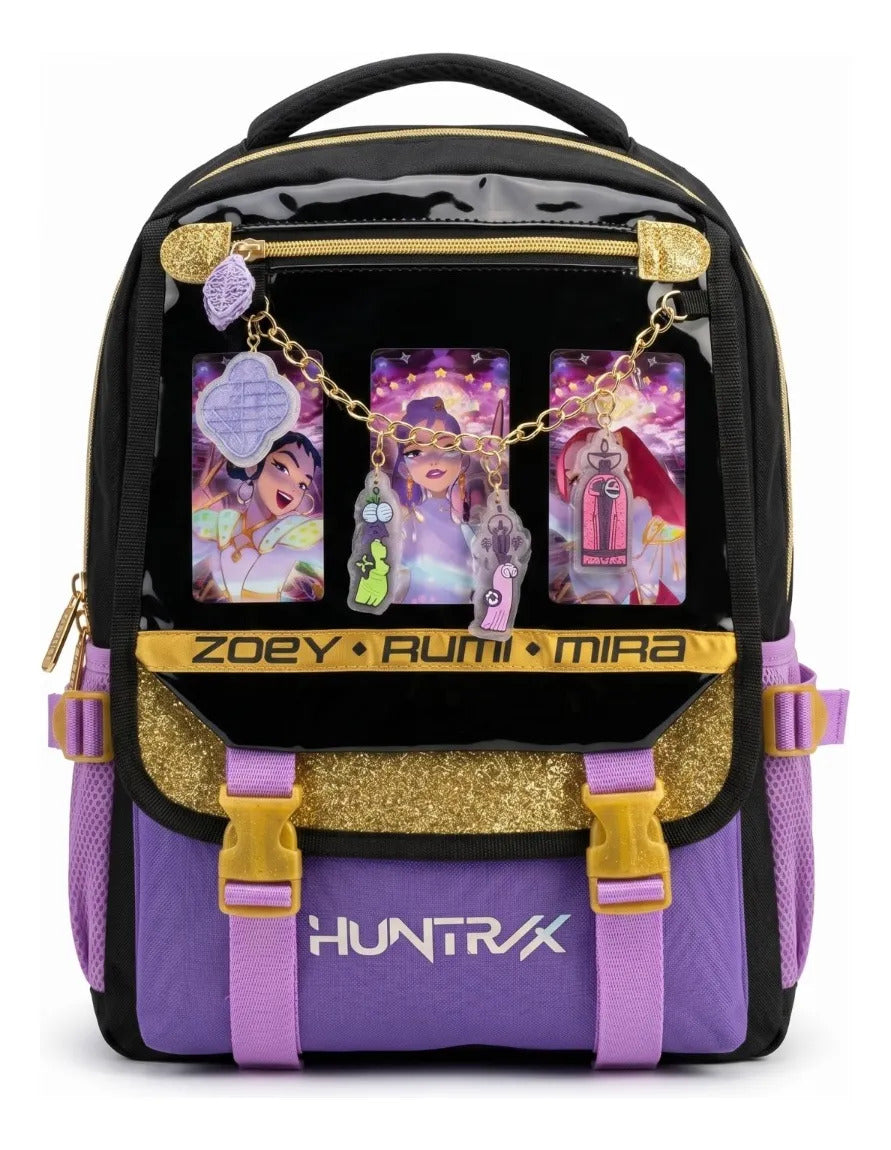 Mochila Ruz Huntrix Con Cadena Decorativa Y Colgantes