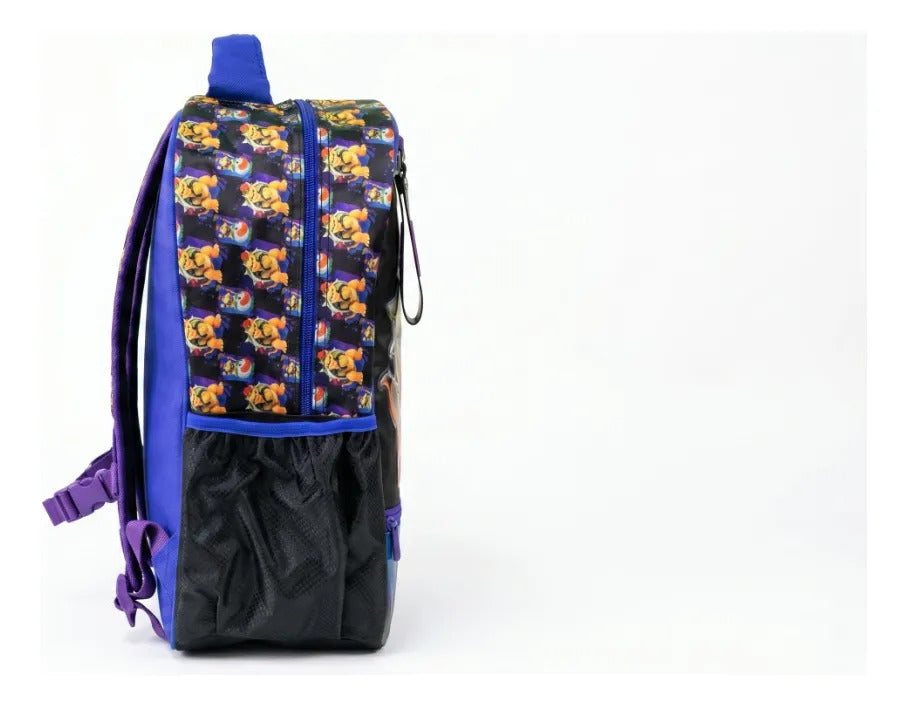 Mochila Primaria Ruz Bowser Super Mario Bros Color Azul