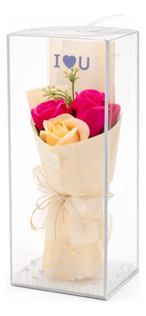 Detalle Romántico Con 3 Rosas Infinitas Surimax