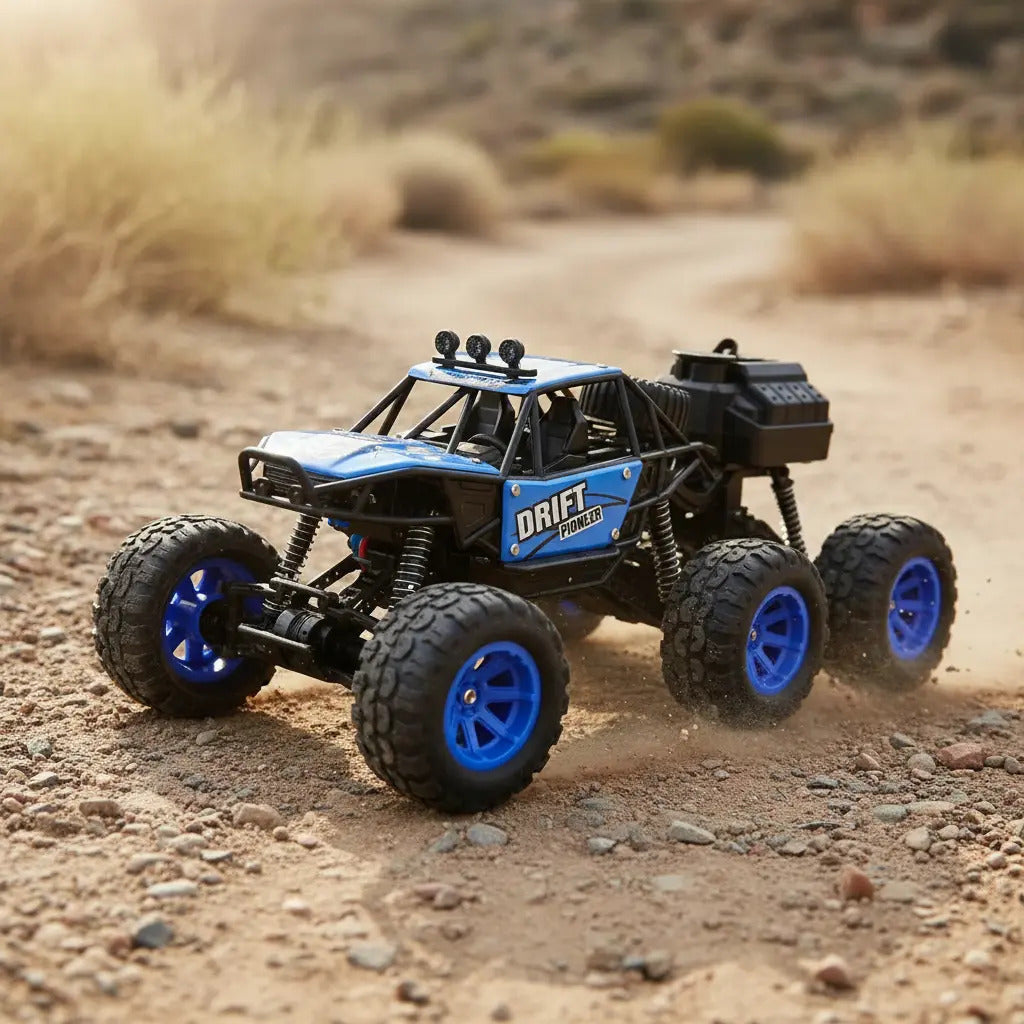 Vehículo Rc 6 Ruedas Candy Toys Con Efecto Humo 1.18