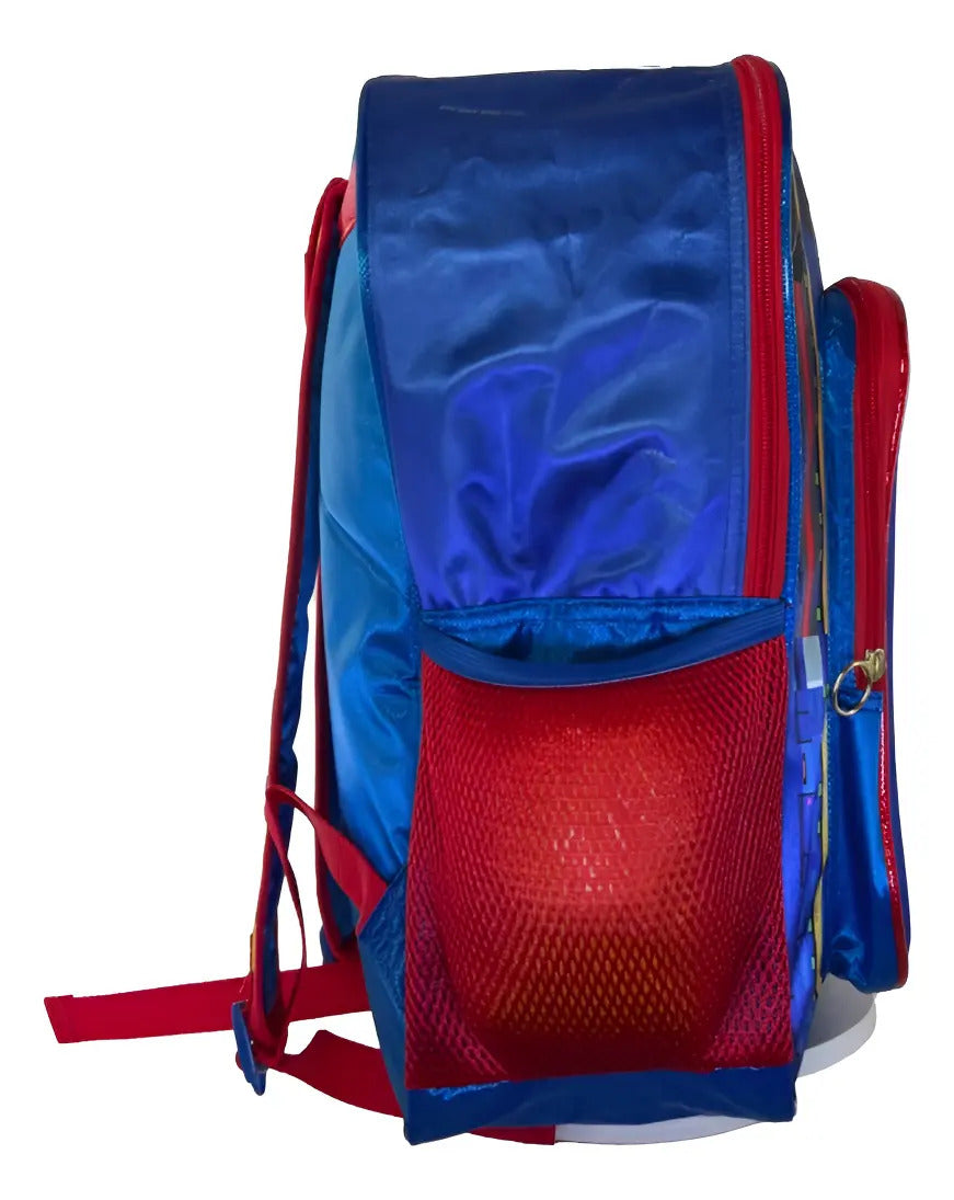 Mochila Primaria Sonic 3d Con Luz Intermitente