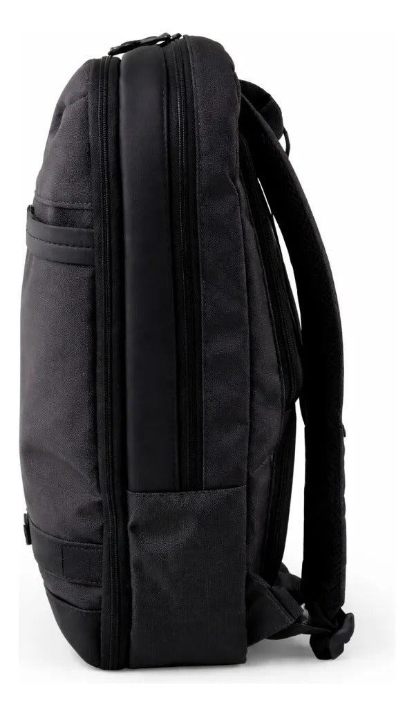 Mochila Lluvia Gris Con Negro Estilo Ejecutivo Moderna
