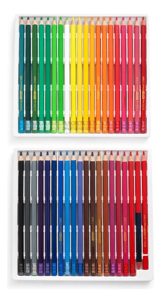 Lápices De Colores Borrables Triangulares 42 Piezas Surimax