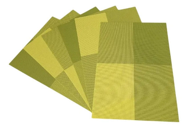 Manteles Individuales 6 Piezas Diseño Moderno Multicolor