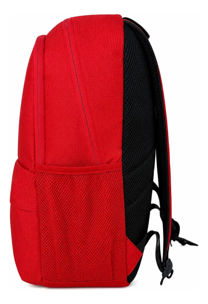 Mochila Lluvia Roja Diseño Práctico Para Lo Básico Escolar