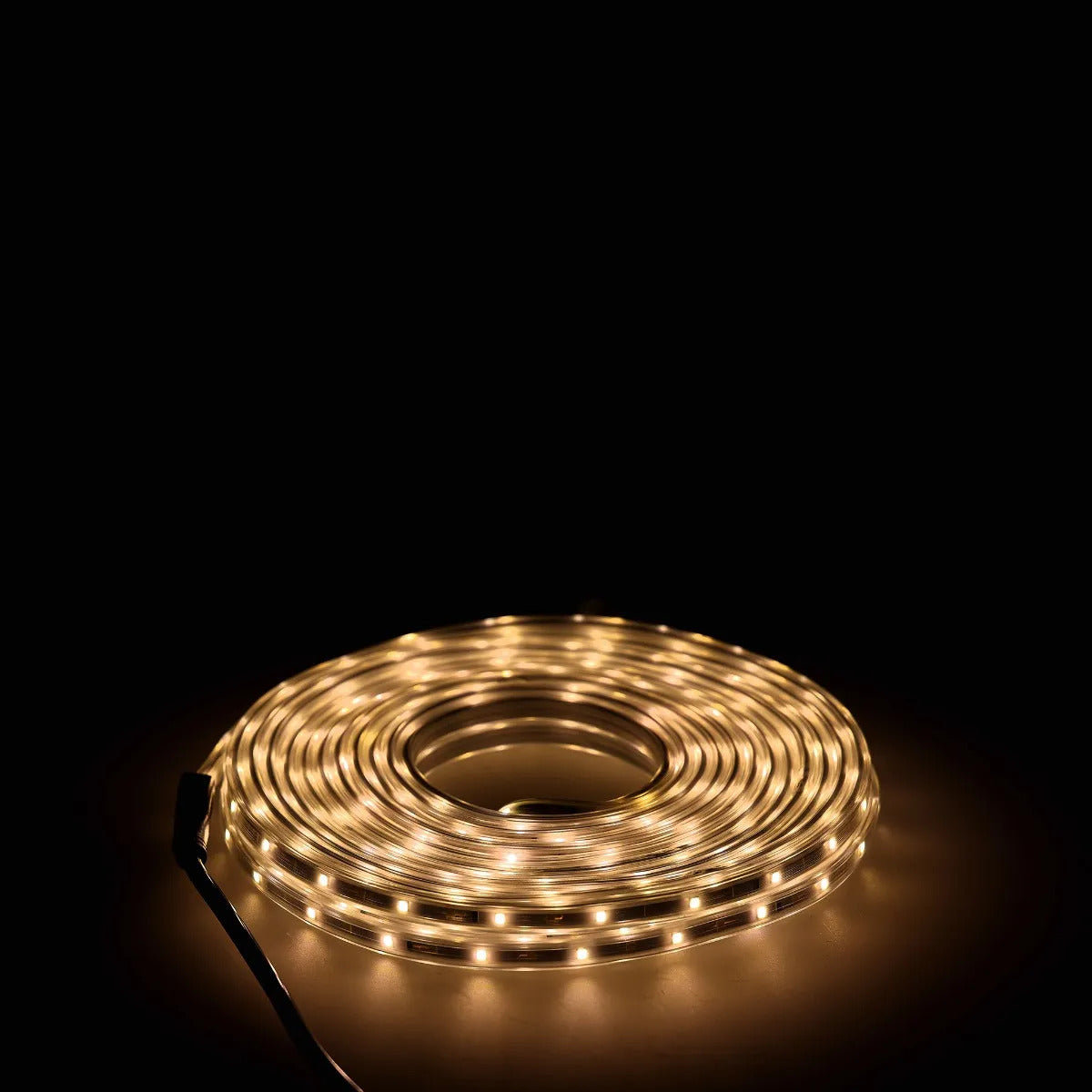 Tira De Luces Led Lluvia 10 Metros Blanco Cálido Plana