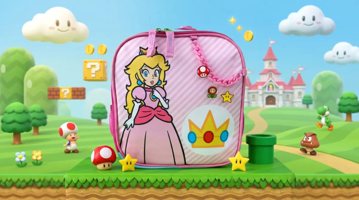 Lonchera Escolar Chenson Princesa Peach Con Cadena De Charms