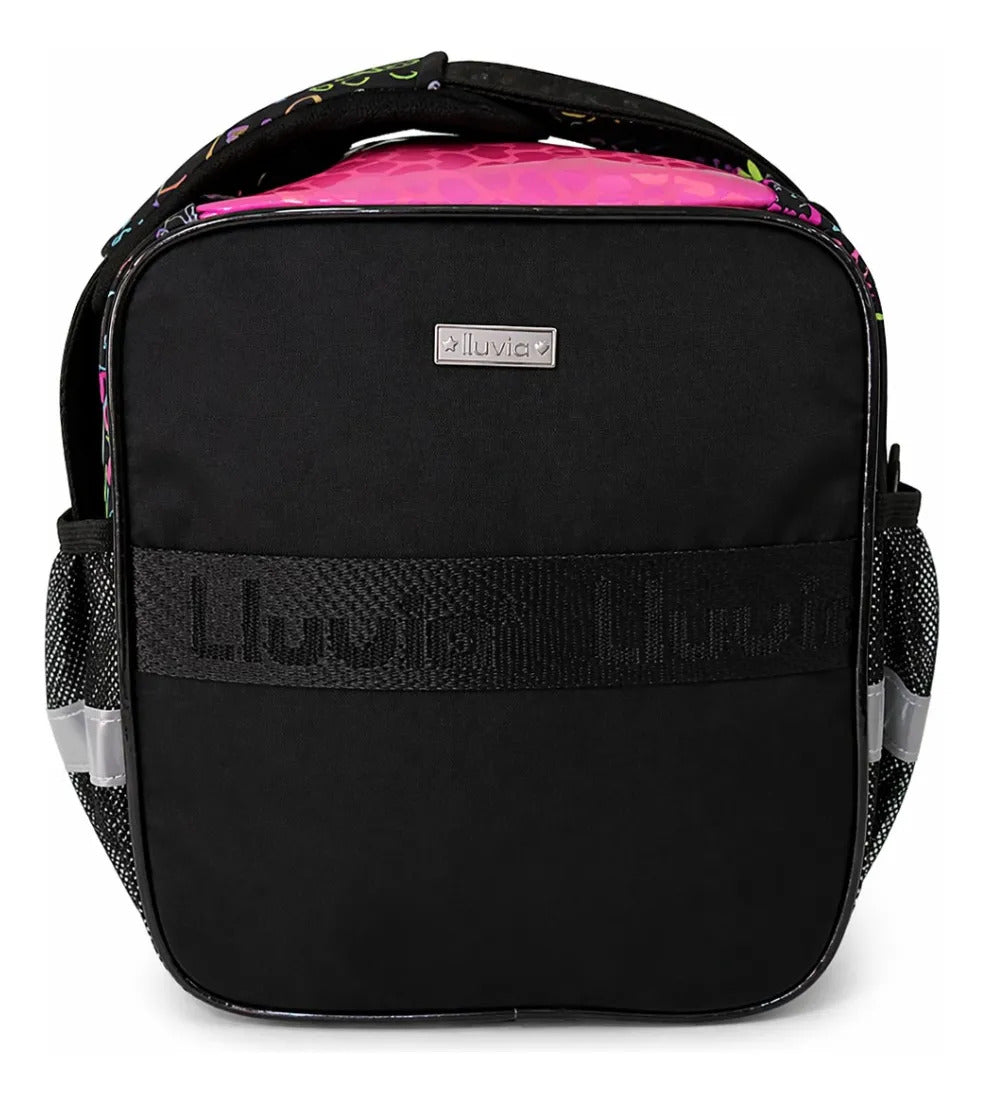 Lonchera Primaria Lluvia Panda Con Luz Y Spinner Integrado