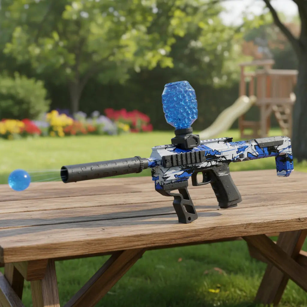 Rifle Candy Toys Con Luz Led Efecto Disparo Y 30,000 Balas