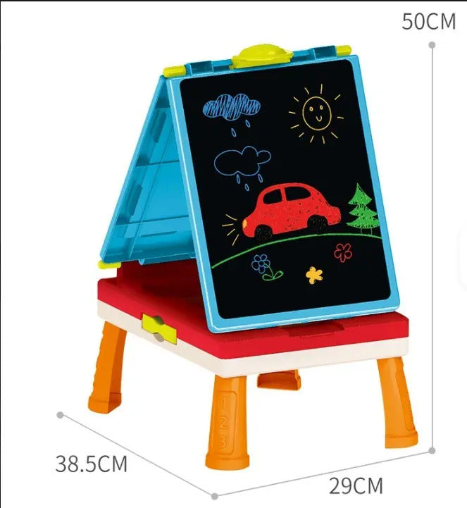 Pizarra Doble Cara Desmontable Y Juegos 31 Piezas Candy Toys