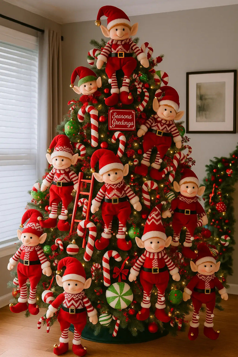 Decoracion Duende Patón Rojo Para Pie De Árbol 76x13x22
