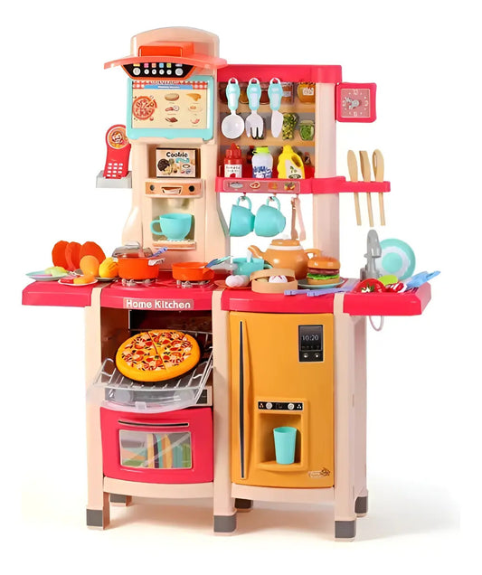 Cocina Marca Candy Toys Coral Con 5 Funciones 65 Piezas