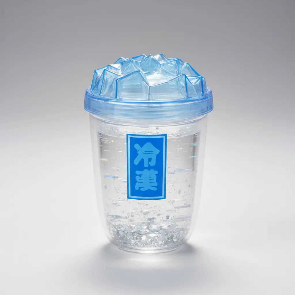 Vaso 450 Ml Con Glitter Suelto Tapa Hielo Diseño Creativo