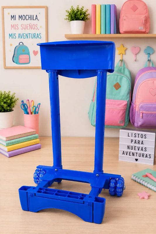 Carrito Para Mochila Color Azul Primaria 17 Pulgadas