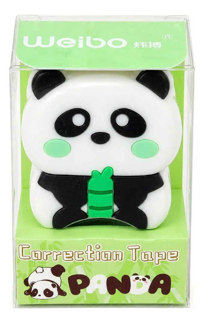 Corrector En Cinta Weibo Panda Set 3 Piezas Kawaii