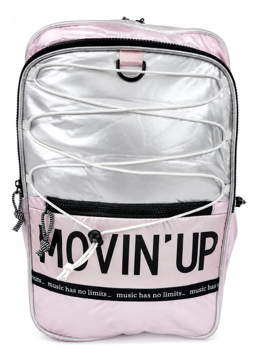 Mochila Lluvia Juvenil Rosa Tornasol Frontal Ajustable