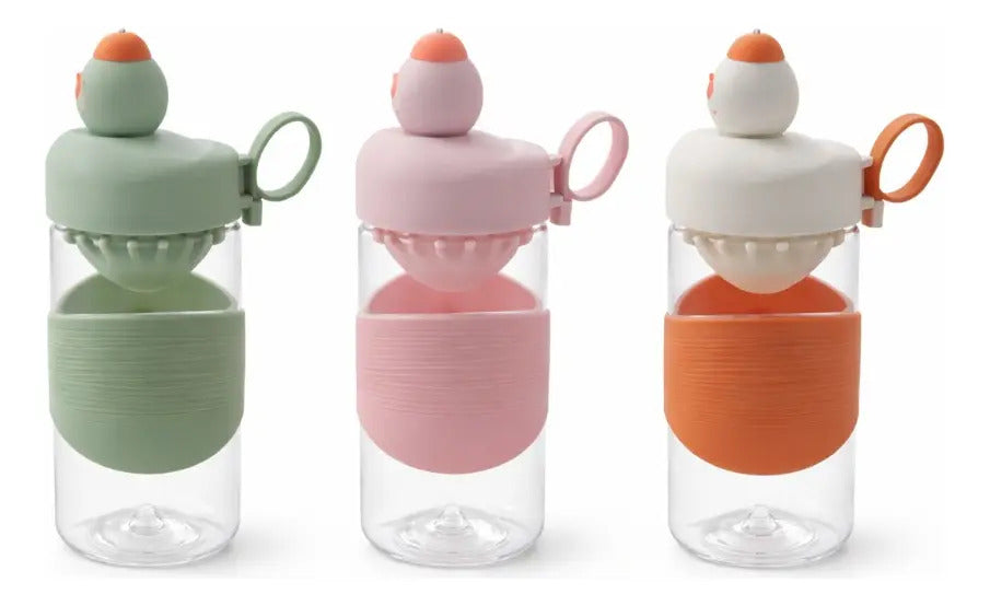 Botella Niños 500ml Acrílica Con Filtro Para Té Y Jugos