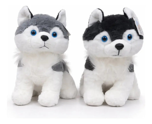 Peluche Husky Realista Esponjoso 33×35×22 Cm Candy Toys