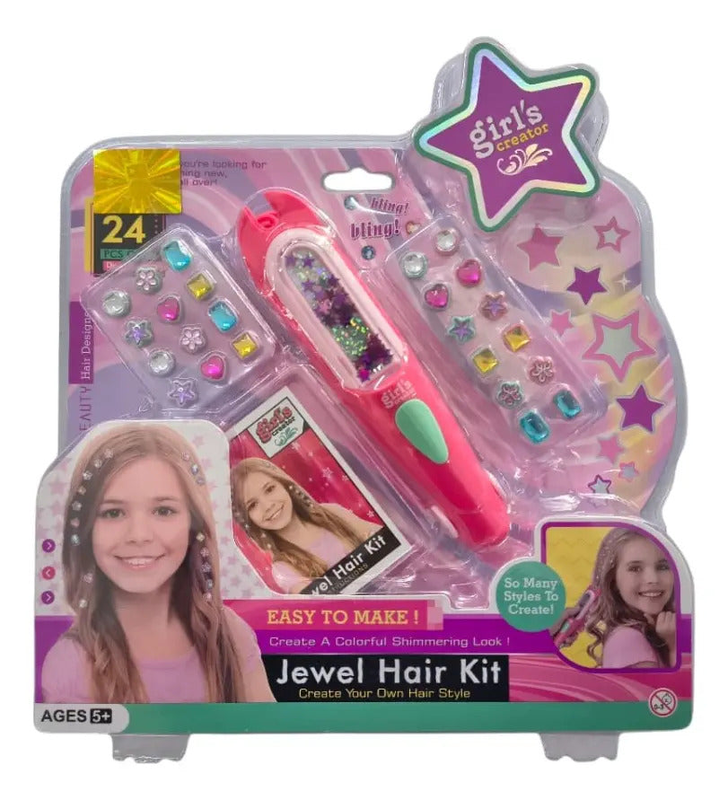 Set Decorador De Cabello Con Piedras Girls Creator