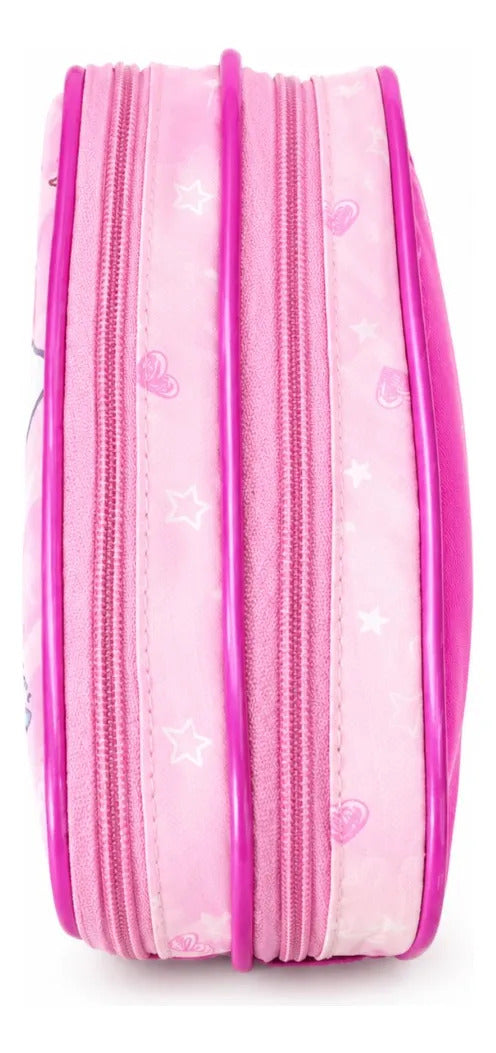 Set Escolar Tres Piezas Mochila Estrella Kawaii Rosa