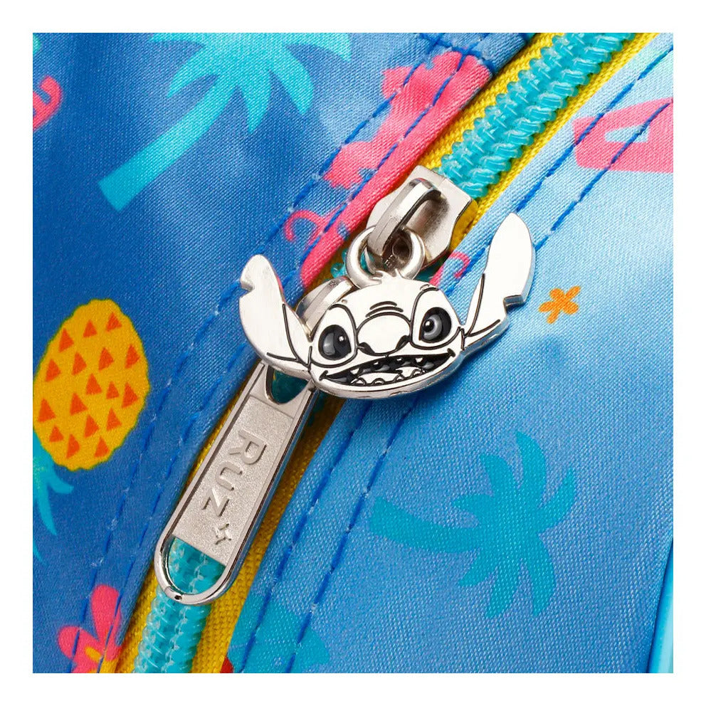 Mochila Kinder Ruz Disney Stitch Rosa Azul Aqua Estampado