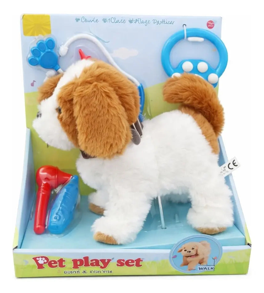 Perrito Interactivo Candy Toys Con 5 Accesorios Veterinarios