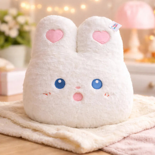 Peluche Almohada Conejo Con Mantita Bebé 33x22x31 Candy Toys