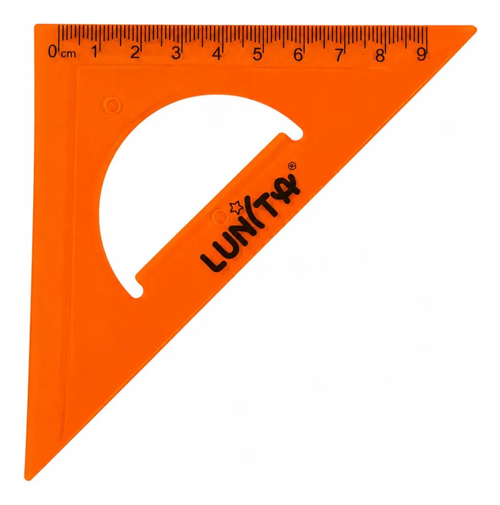 Juego De Geometría Flexible Lunita 4 Piezas Color Varios