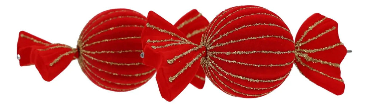 Set Caramelos lluvia Terciopelo Rojo Candy Land 2 Piezas