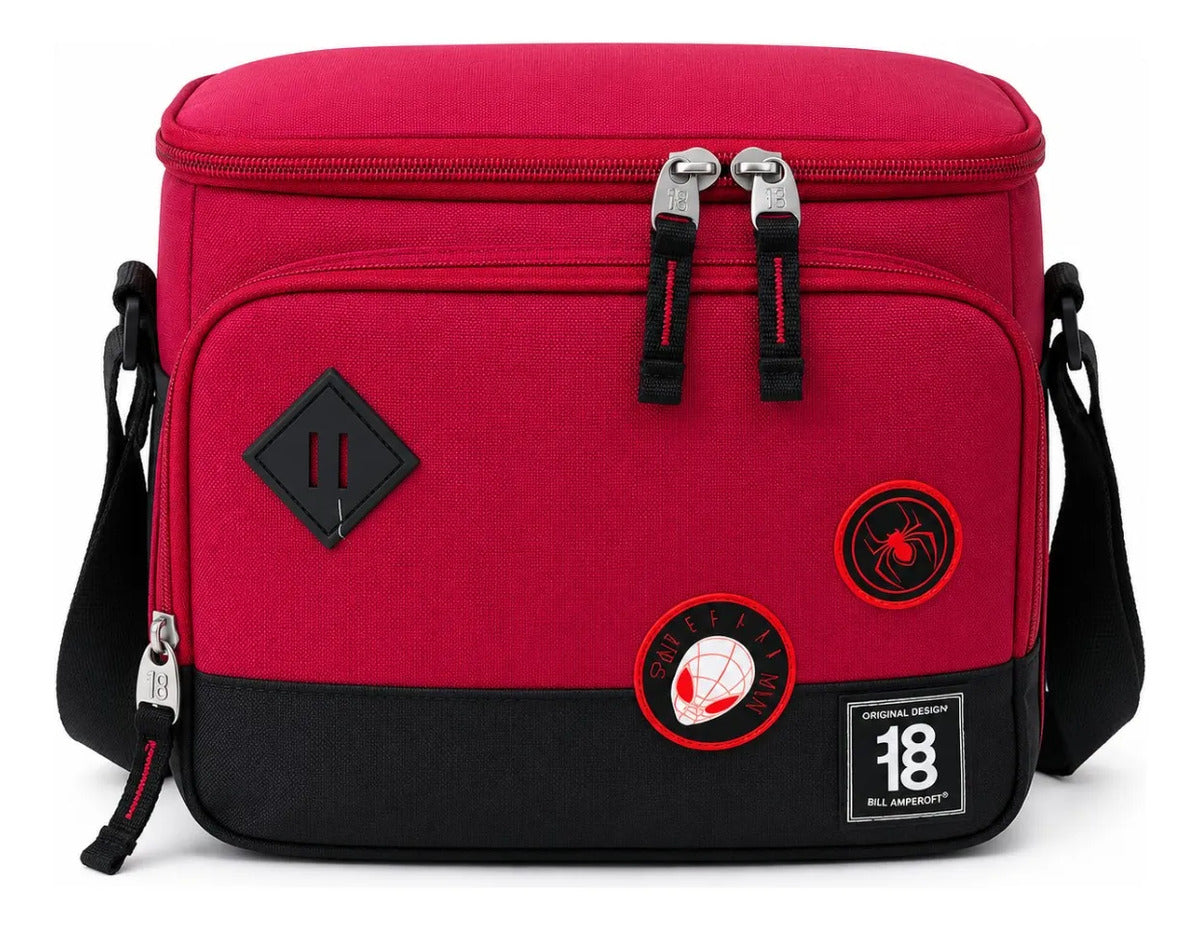 Lonchera Chenson Spider-man Roja Con Bolsa Frontal Térmica