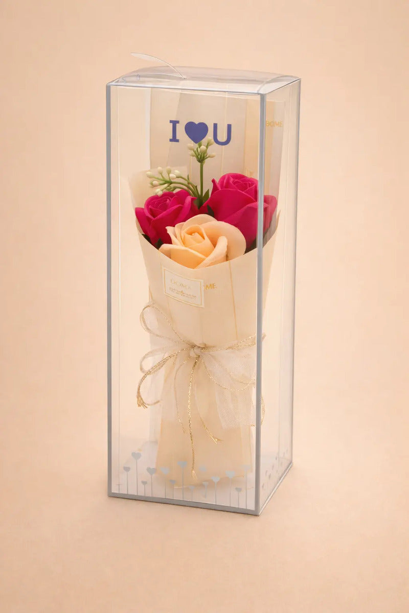Detalle Romántico Con 3 Rosas Infinitas Surimax