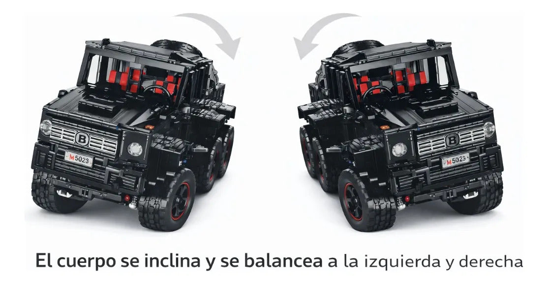 Pickup Todoterreno 6x6 De Bloques Escala 1:8 3173 Piezas