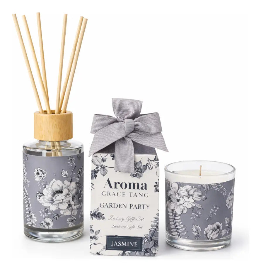 Set Aromaterapia Aroma Garden Party 4 Aromas Con Velas