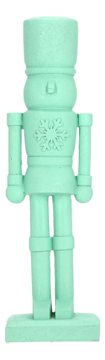 Cascanueces Verde Menta con Copo de Nieve 29 cm