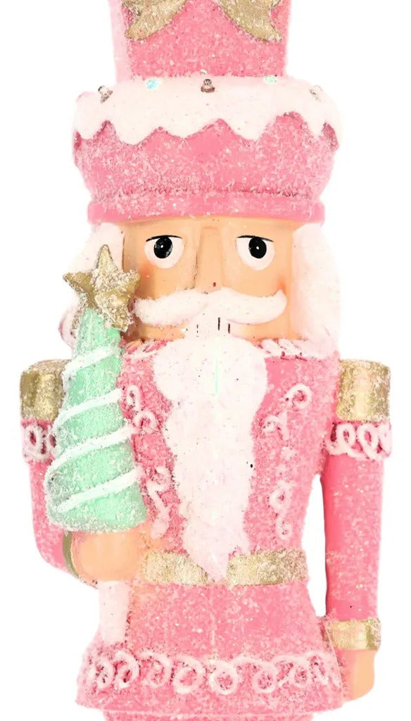 Cascanueces Lluvia Rosa Candy Navidad de Ensueño 56 cm
