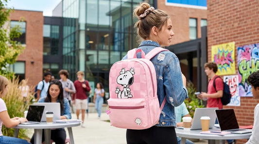 Mochila Escolar Yadatex Snoopy Con Cangurera Desmontable