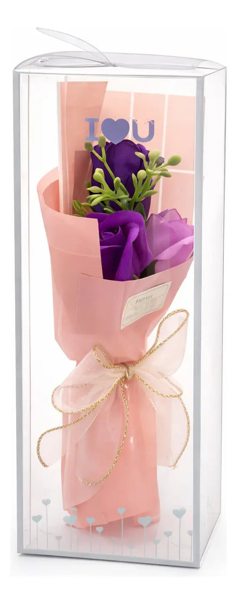 Detalle Romántico Con 3 Rosas Infinitas Surimax