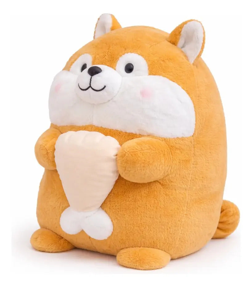 Peluche Perrito Shiba Inu O Pug Grande 45×36×39 Cm Candytoys