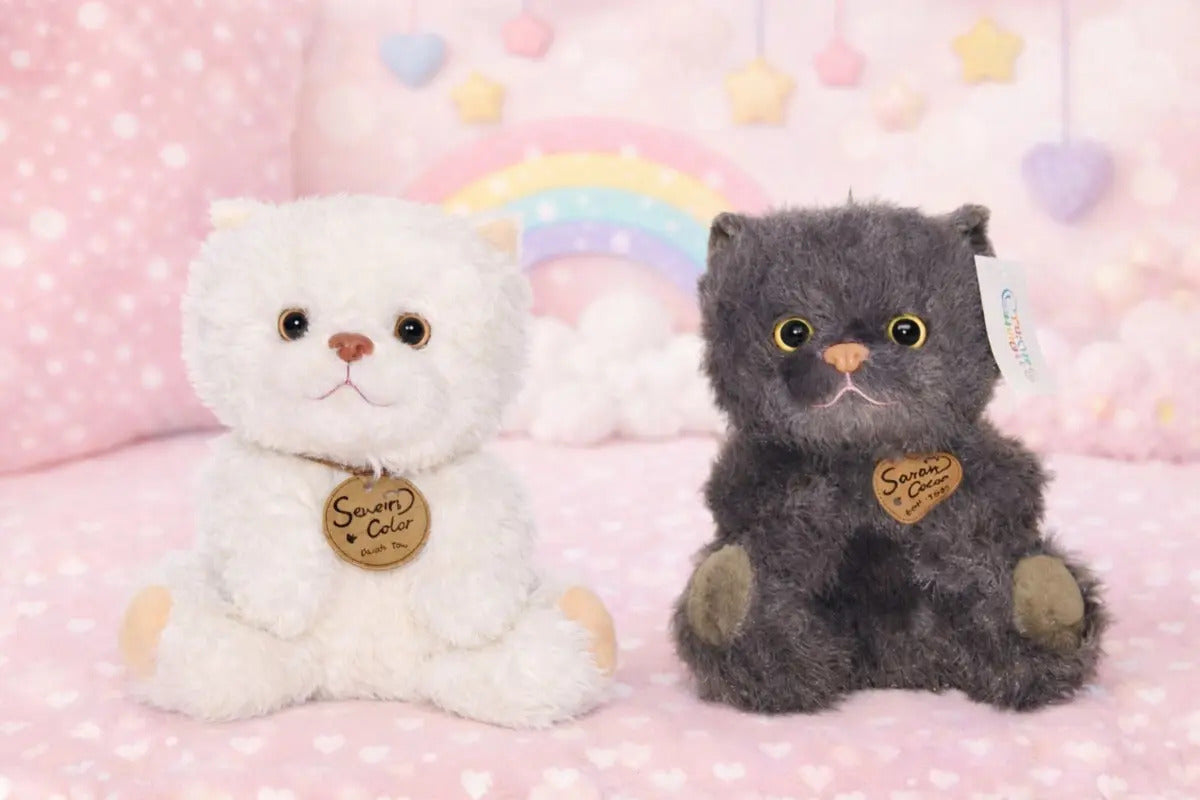 Peluche Gatito Candy Toys Seven Color 28 Cm 2 Colores