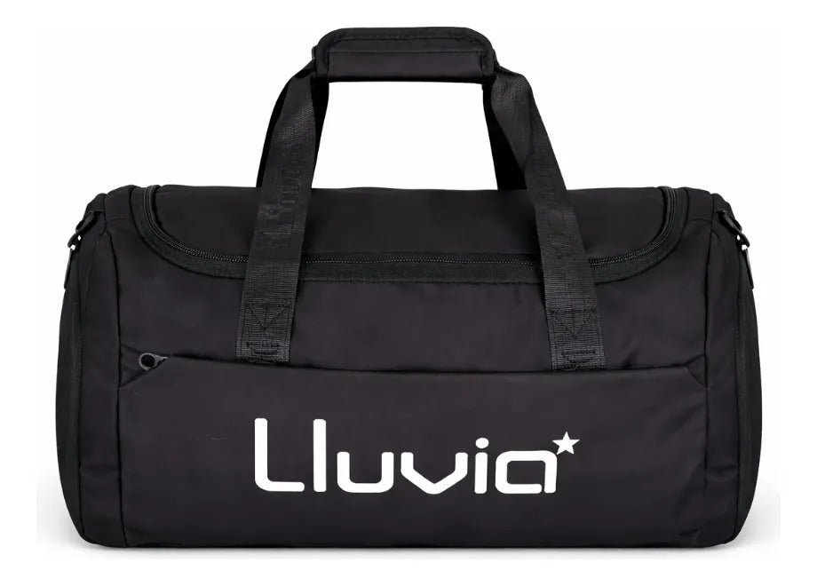 Maleta Sport Lluvia Negro Con Blanco De Viaje Amplia