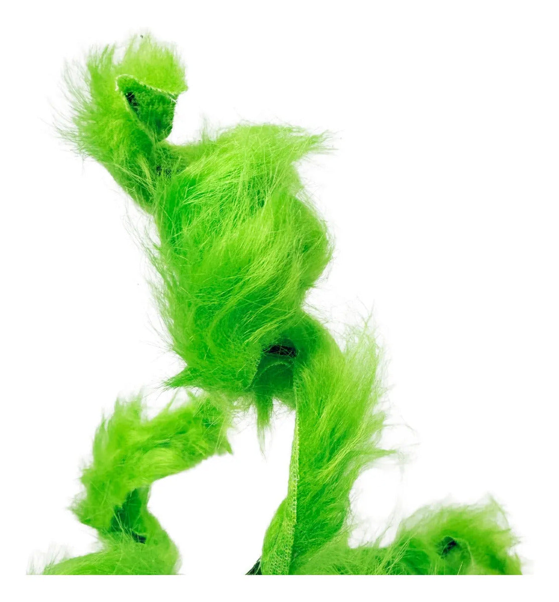 Rama Navideña Lluvia Verde Manzana con Curlis 68cm