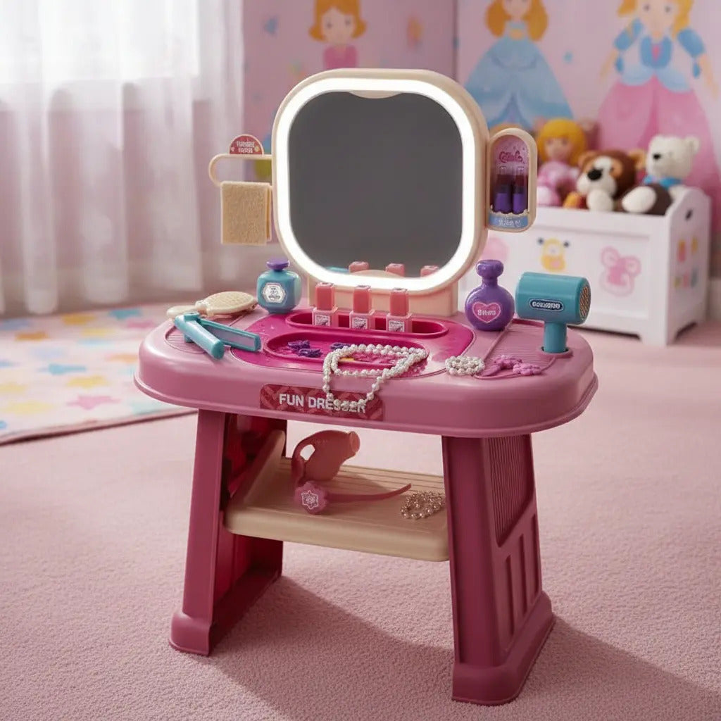 Tocador Infantil Funny Dresser Con Luz, Sonido 20 Piezas