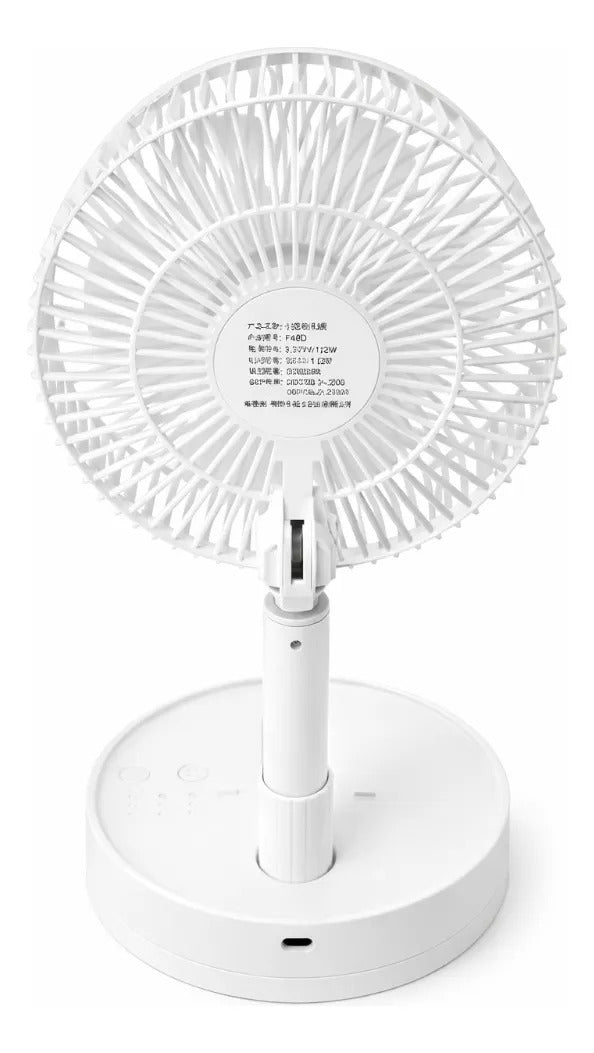 Ventilador Eléctrico Pequeño Blanco Con Temporizador
